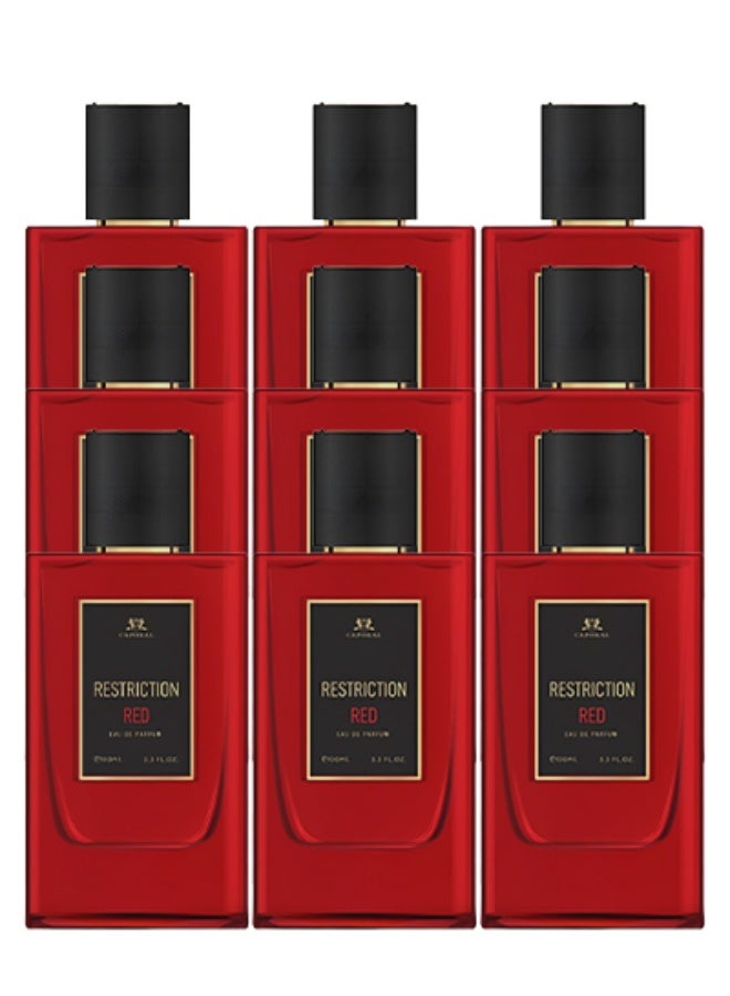 كابورال 9 قطع عطر ريستركشن ريد للرجال 100 مل - Image 1